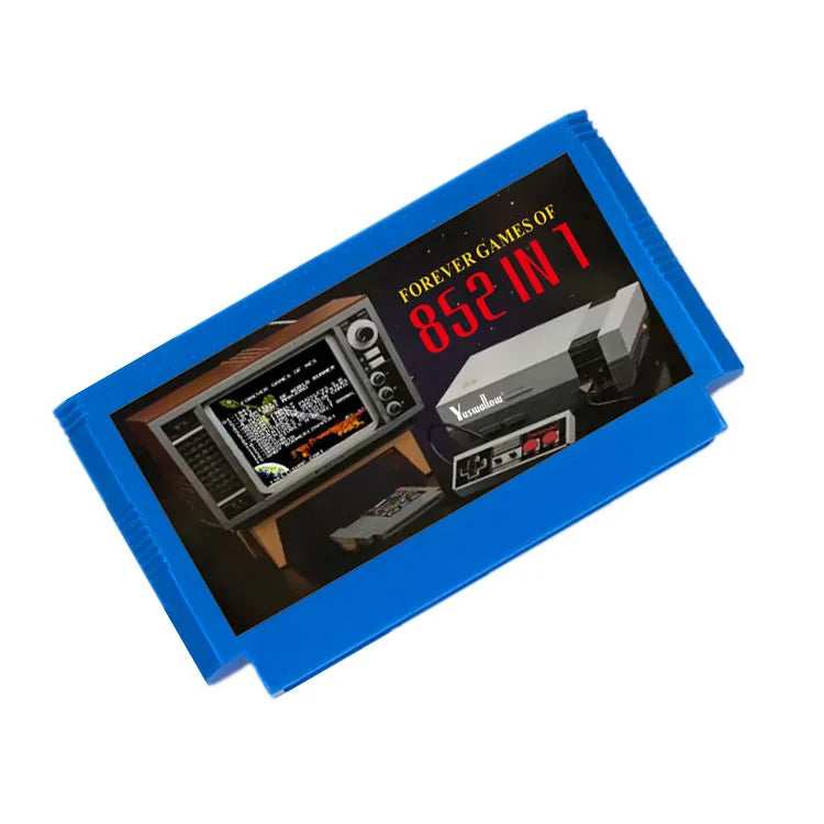 The  2023 newest  852 in 1 8bit Game Card for Family video game console 60 pin game cartridge support save progress