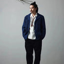 New Spring And Autumn Indigo Jacket Handmade Plant Indigo Jacket Casual Suit Jacket Retro French Workwear