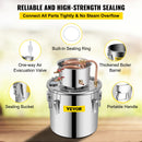 SucceBuy 3 5 8 Gal Alcohol Distiller Machine Moonshine Apparatus Beer Brewing Equipment Wine Dispenser Kit for Home Appliance