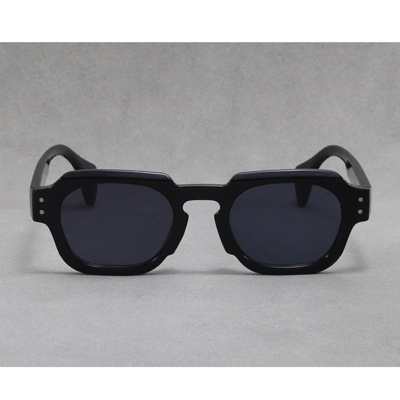 Square Vintage Sunglasses Men Women Brand Designer Irregular Sun Glasses Fashion Retro Outdoors Shades Rivet Oculos De Sol