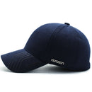 Wholesale Golf Hat Outdoor Thicken Warm Men Dad Hat Knitted Design Snapback Hat Sunscreen Visor Brim Shade Snapback Hat Earmuffs