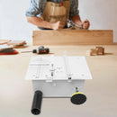 240W Mini Table Saw Multi-Functional Table Saw 0.1-20mm Adjustable for Modeling, Handicraft Workshop