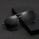 New Small Frame Square Sunglasses Men's Polarized Metal Fashion Sun Glasses Men's Outdoor Driving Eyewear UV400 Oculos De Sol
