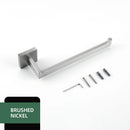 Brushed Nickel Towel Rack Bathroom Hardware Set Towel Holder Hanger Stainless Steel Towel Rails Nails Wall Mounted Rustproofed