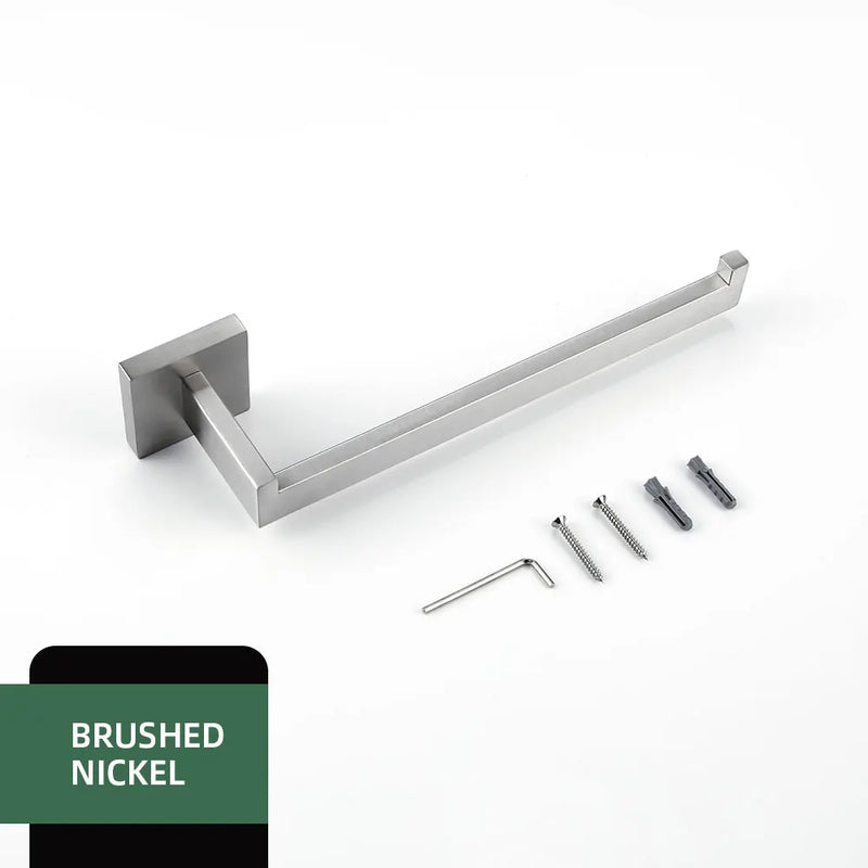 Brushed Nickel Towel Rack Bathroom Hardware Set Towel Holder Hanger Stainless Steel Towel Rails Nails Wall Mounted Rustproofed