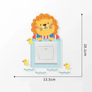 3D Unicorn Switch Sticker Cartoon Kids Room Decor luminous Stickers Switch Cover Wall Light Unicorn Socket Stickers Decoration