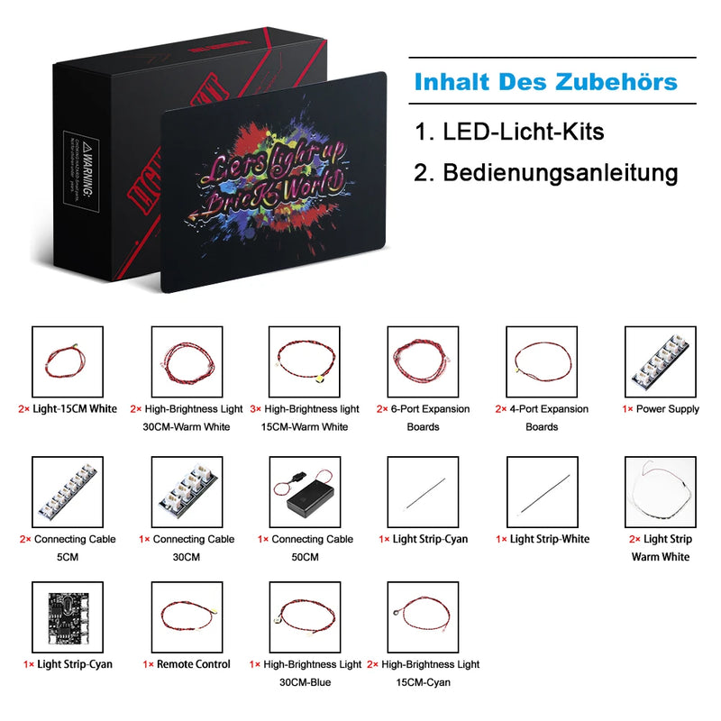 Building Blocks Light For 21333 Ideas The Starry Night Vincent Van Gogh(NOT Include the Model) LED Lighting Accessories  DIY Toy