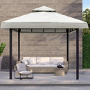 3x3m Outdoor Garden Parasol Cloth Gazebo Awning 118"x118" Canopy Replacement Pergolas Cloth For Outdoor Garden Canopy Sunshade