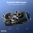 Tronsmart Mirtune S100 Bluetooth Speaker Powerful Speaker with 50W, IPX7 Waterproof, Retractable Handle, Built-in Powerbank