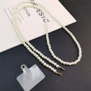 Portable Mobile Phone Lanyard Crossbody Necklace Chain Pearl Strap Anti-lost Sling for IPhone 15 14 13 Pro Max Samsung Flip 4 5