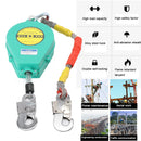 Self Retracting Lifeline 330lbs Fall Arrester Fall Protection with Alloy Steel Hook & Steel Wire Rope 23ft 7m