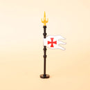 Medieval Castle Knight Figures Flag Building Blocks Ancient Holy Rome Military Army Soldier Weapons MOC Accessory Bricks Kid Toy