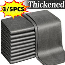 3/5pcs Magic Glass Wiping Rags, Thickened Multifunctional Windows Mirror Cleaning Cloths, Durable Microfiber Dishwashing Rag