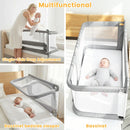 Baby bassinets bedside sleeper, co sleeping bed for baby, for co sleeper for baby in bed, Portable Crib, breathable and visible mesh window