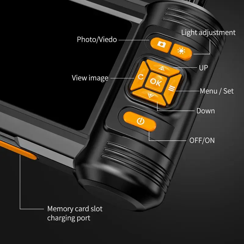 Dual & Triple Lens Industrial Endoscope 1080P 5 ''LCD Borescope Inspection Camera with 8mm IP67 Waterproof Snake Camera For Car