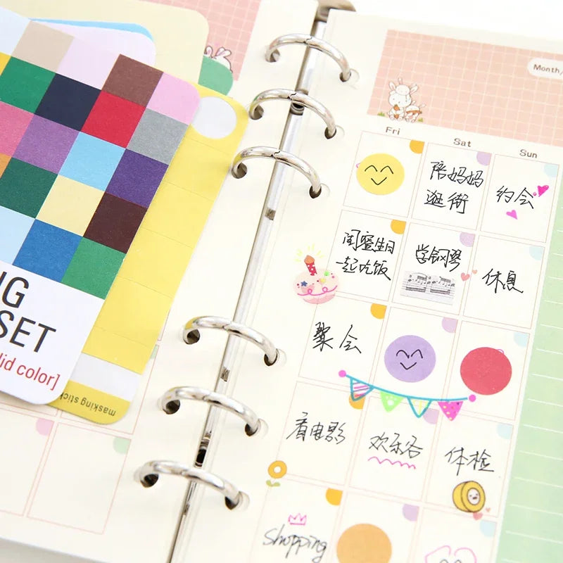 Korean Kawaii Scrapbooking Sticker Decorative Sticker Diary Notebook Planner DIY Accessories Cute Gift Stationery 27 Sheets