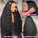 Deep Wave 13x6 13x4 HD Transparente Lace Frontal Echthaarperücken Brasilianisches 100% Remy Haar 13x4 Wasserlocken Frontperücke für Frauen