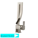Wanmivezlo Bathroom Basin Faucet Brass Deck Mounted Waterfall Mixer Taps Single Handle Hot Cold Water Mixer Tap