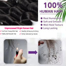 30 32 Inch Full Head Body Wave Bundles 100% Raw Human Hair Weaving Virgin Hair Extensions 1 3 4 Pcs Natural Black Color Double Weft Remy Hair Thick Full Ends Hair Bundles