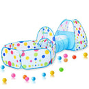 IMBABY Spielzeugzelt Indoor-Bällebad 3-in-1 Kinderzelt Faltbarer Krabbeltunnel Outdoor-Campingzelt Kinderzimmer-Haus
