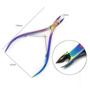 1pcs  Stainless Steel Dead Skin Remover Nails Cuticle Pusher Double-ended Cuticle Pusher  Remover Nail Art Cleaner Care Tool