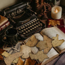 40pcs Retro Stamp Effect 2 Stickers Children's Diy Stationery Computer Stickers Student Stationery