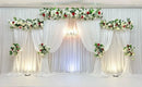 3X6M Double Crossbar Pipe&Drape Backdrop Stand Applicable To Centers for Wedding Curtain Decoration Portable Aluminum Pipe Kit