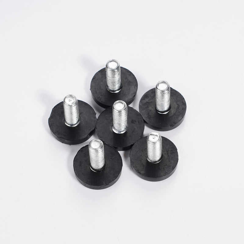 6Pcs PTFE Bottom Furniture Thread Levelers Adjustable Furniture Glide Leveling Feet Pads for Tables Cabinet Sofa Chair Legs