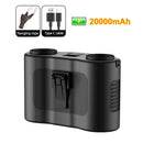 Outdoor Portable Waist Fan 20000mAh Rechargeable Portable Hanging Neck Fan Outdoor Travel Sports Waist Clip Fan with Power Bank