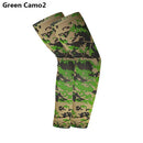 2PC Anti-sunburn Arm Sleeves Exposed Thumb Warmers Sports Sleeve Sunscreen Hand Cover Cooling Warmer for Running Fishing Cycling