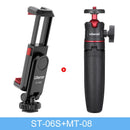Ulanzi ST-06S Vertical Shooting Phone Mount Holder for DSLR Camera Monitor Mount Tripod Mount Clamp for Smartphone Vlog Shooting
