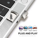 JASTER Mini Metal USB 2.0 Flash Drives Silver Business Gifts Memory Stick Pen Drive Waterproof Storage Devices 32GB 64GB U disk