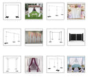 3X6M Double Crossbar Pipe&Drape Backdrop Stand Applicable To Centers for Wedding Curtain Decoration Portable Aluminum Pipe Kit