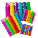 Pop Tubes Bunte Stressabbau-Spielzeuge Zappel-Sensorik-Spielzeuge für Kinder, Erwachsene, Kleinkinder Lernspielzeuge Stretch Tube