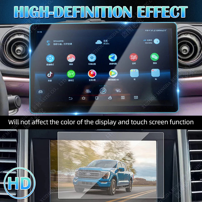 Tempered glass protective film For Audi Q3 Sportback 2020 2021 2022 2023 2024 navigation Dashboard Instrument LCD screen film