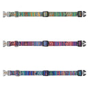 Adjustable Nylon Plaid Unisex Dog Collar Personalized Dog Collar Custom Free Engraved Name ID Tag Small Large Product Dog Collar