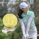 1Pc Metal Magnetic Hat Clip with Ball Marker Set Bitcoin Shaped Golf Mark Outdoor Golf Accessories Golfer Gifts 30mm