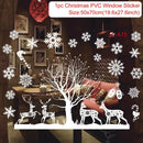 Christmas Window Stickers Merry Christmas Decorations For Home 2024 Christmas Wall Sticker Kids Wall Decals Happy New Year 2025