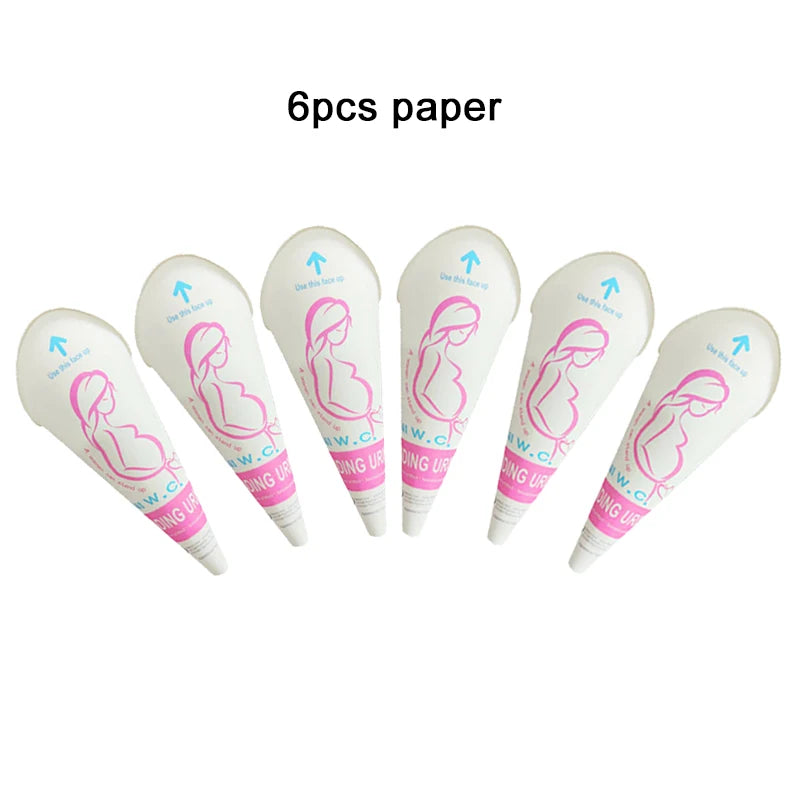 Silicone Urinal Disposable Paper Standing Urinal Female Pregnant Women Outdoor Camping Emergency Tools Portable in Car TMZ