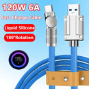 100W Liquid Silicone Fast Charge Cable Type For iPhone 14 Xiaomi Huawei Samsung USB C Micro USB Charge Cable for Playing Game