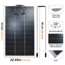 18V Solar Panel 125W 250W Flexible Solar Panels Monocrystaillne Solar Cell 12V/24V Battery Charge 1000W Home System Kits RV Boat
