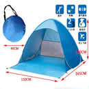 Hot Sale Quick Automatic Beach Tent Outdoor Beach Shade Sun Shelter Tent UPF50+ Portable Beach Canopy For Camping Fishing