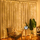 600/300 LED Window Curtain String Light Wedding Party Home Garden Bedroom Outdoor Indoor Wall Decorations