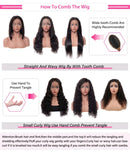 Brazilian Body Wave Human Hair Wigs Pre Plucked Hd Transparent 13x4 Lace Front Wig Bleached Knots Transparent Lace Frontal Wig
