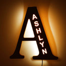 Custom Letters LED Night Light Wooden Engraved Name Home Decor Wedding Birthday Party Christmas New Year Decoration Lover's Gift