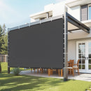 SucceBuy 90% Sun Shade Cloth 10x10/12/20ft Pergola Shade Cover 140 GSM HDPE Canopy Privacy Screen for Outdoor Garden Backyard
