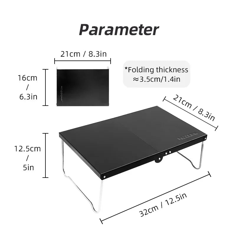 Camping Portable Foldable Table Small Coffee Tables Ultralight Outdoor Hiking Picnic Table MDF Mini Folding Table New