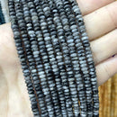 Natural Agates Tiger Eye Chalcedony Jades Stone Round Rondelle Spacer Beads For Jewelry Making Diy Bracelet Accessories 2X4mm