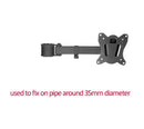 monior mount arm part accessory for T902-280 T902-280II T902-240 series short long  arm + vesa plate 35mm tube 75x75 100x100 DIY