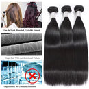 30 40 Inch Raw Hair Bundles Real Real Straight Human Hair Bundles For Black Women 1 3 4 Pcs Brazilian Remy Hair Extensions Black